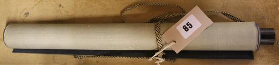 Two Chinese paintings mounted on a single scroll
